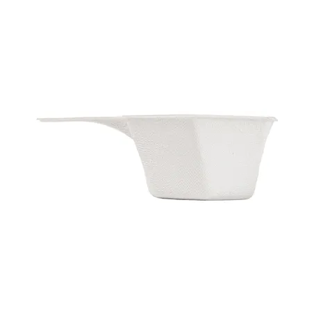 RÉCIPIENTS HEXAGONALES BIONIC  5,5x3 CM BLANC BAGASSE (1000 UNITÉ)