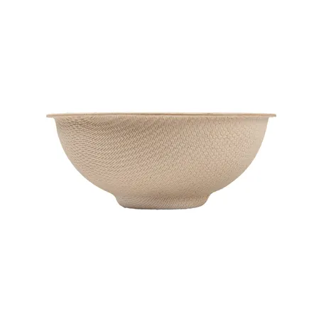 RÉCIPIENTS RONDS BIONIC  Ø 7,5x3 CM NATUREL BAGASSE (1000 UNITÉ)
