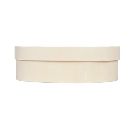 MINI BOÎTE OVALE AVEC COUVERCLE WOOD  16x10,5x5 CM NATUREL BOIS (20 UNITÉ)