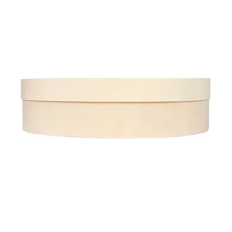 MINI BOÎTE OVALE AVEC COUVERCLE WOOD  19,5x14,5x5 CM NATUREL BOIS (20 UNITÉ)