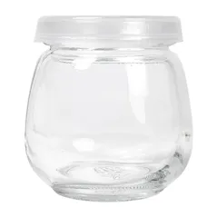 POT AVEC COUVERCLE WAKI GLASS 120 ML Ø 6,5x6,6 CM TRANSPARENT VERRE (96 UNITÉ)