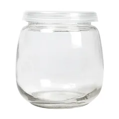 POT AVEC COUVERCLE WAKI GLASS 300 ML Ø 8,4x8,7 CM TRANSPARENT VERRE (48 UNITÉ)