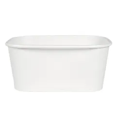RÉCIPIENTS RECTANGULAIRES  1000 ML 320 + 26 PE G/M2 17,3x12,3x7,5 CM BLANC KRAFT (300 UNITÉ)