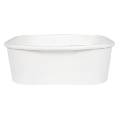 RÉCIPIENTS CARRÉS  1000 ML 320 + 26 PE G/M2 16,7x16,7x5,5 CM BLANC KRAFT (300 UNITÉ)