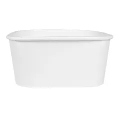 RÉCIPIENTS CARRÉS  1230 ML 320 + 26 PE G/M2 16,7x16,7x6,6 CM BLANC KRAFT (300 UNITÉ)