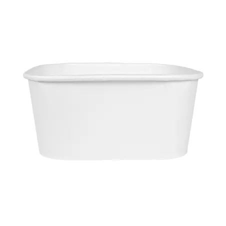 RÉCIPIENTS CARRÉS  1230 ML 320 + 26 PE G/M2 16,7x16,7x6,6 CM BLANC KRAFT (300 UNITÉ)