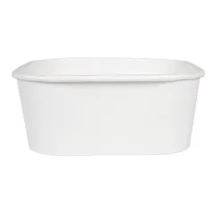 RÉCIPIENTS CARRÉS  1410 ML 320 + 26 PE G/M2 16,7x16,7x7,5 CM BLANC KRAFT (300 UNITÉ)