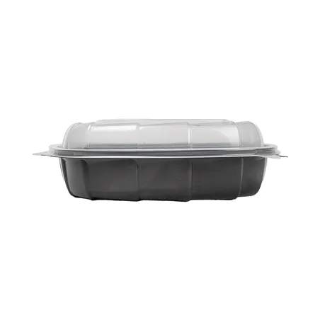 EMBALLAGE COUVERCLE CHARNIÈRE MICRO-ONDE  1370 ML 25,1x25,8x7,4 CM NOIR PP (100 UNITÉ)