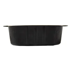 RÉCIPIENTS LAQUÉS  500 ML 15x12,5x4,5 CM NOIR/OR ALUMINIUM (50 UNITÉ)