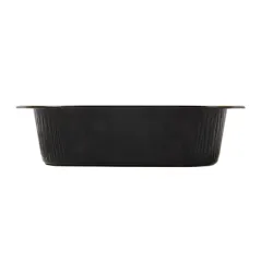 RÉCIPIENTS LAQUÉS  497 ML 15,7x12,4x4 CM NOIR/OR ALUMINIUM (50 UNITÉ)