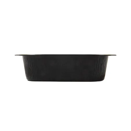 RÉCIPIENTS LAQUÉS  497 ML 15,7x12,4x4 CM NOIR/OR ALUMINIUM (50 UNITÉ)