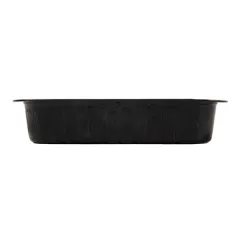 RÉCIPIENTS LAQUÉS  1112 ML 23,2x14,4x4,7 CM NOIR/OR ALUMINIUM (50 UNITÉ)