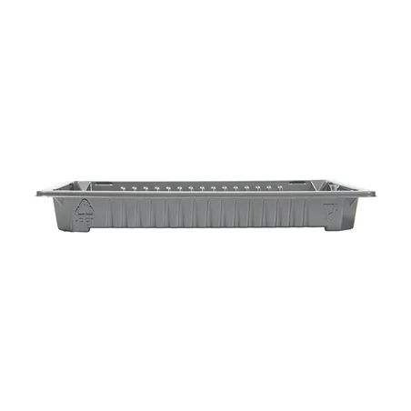 RÉCIPIENTS POUR "SUSHI"  244 ML 16,6x11,5x2 CM ARGENTE RPET (312 UNITÉ)