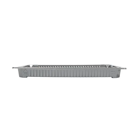 RÉCIPIENTS POUR "SUSHI"  376 ML 21,5x13,5x2 CM ARGENTE RPET (156 UNITÉ)
