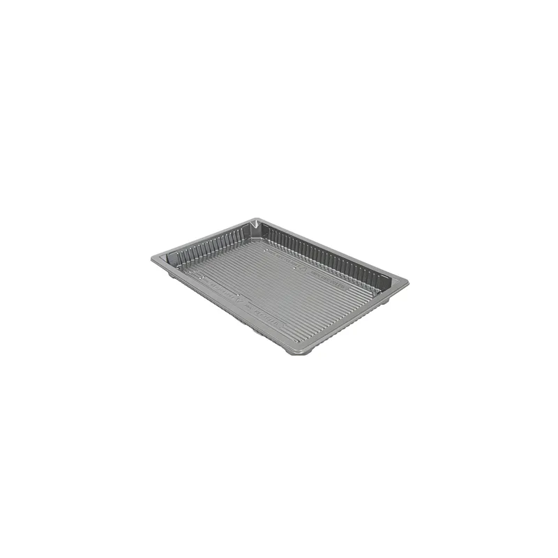 RÉCIPIENTS POUR "SUSHI"  442 ML 22,9x15,5x2,1 CM ARGENTE RPET (140 UNITÉ)