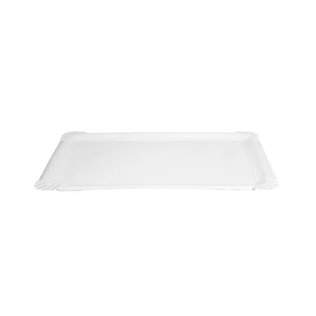PLATEAUX PÂTISSERIE - MOYENS  300 G/M2 26x18CM BLANC CARTON (250 UNITÉ)