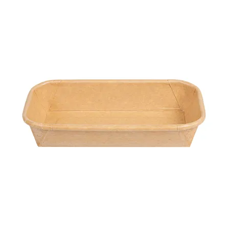 RÉCIPIENTS POUR "SUSHI"  20PE + 280 +16PE G/M2 14x8x2,4 CM NATUREL KRAFT (800 UNITÉ)