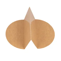 SÉPARATEUR 2 COMP. SALADIER 226.64  300 + 18 PE G/M2 Ø25,4/14x6,3 CM NATUREL KRAFT (600 UNITÉ)