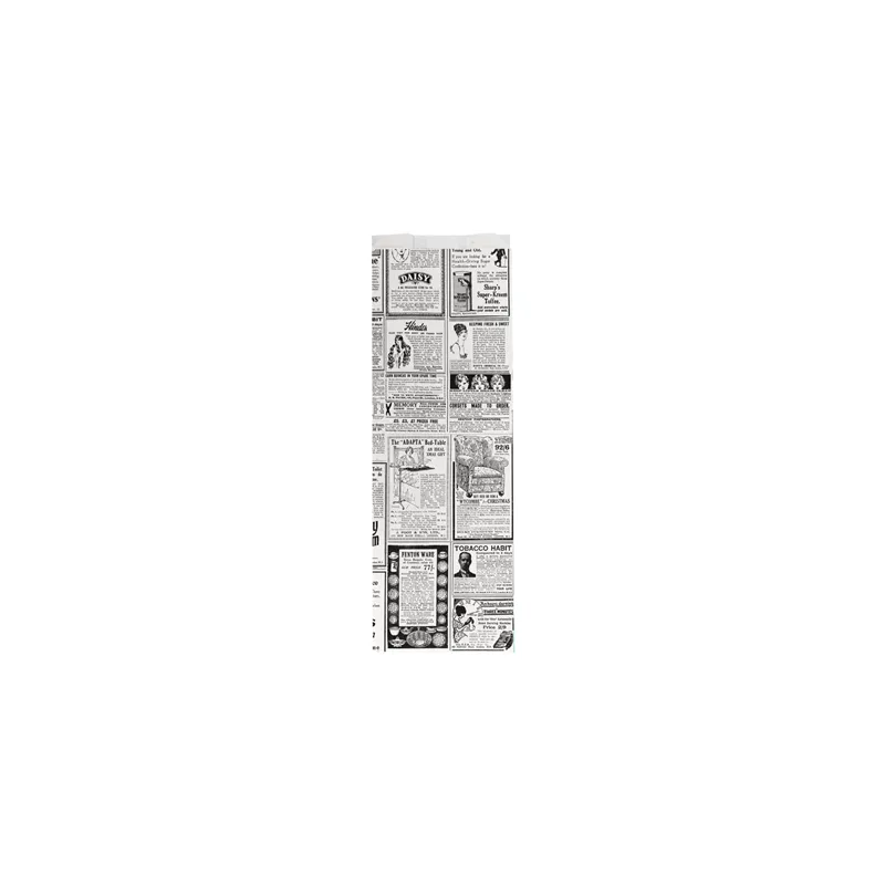 SACS BAGUETTTE GARNI 'TIMES' 35 G/M2 12+4x35 CM BLANC PARCH.INGRAISSABLE (500 UNITÉ)