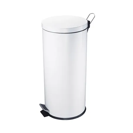 POUBELLE À PÉDALE RÉCEPTACLE INTÉRIEUR  12 L Ø 25x38 CM BLANC ACIER (1 UNITÉ)
