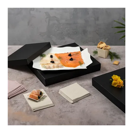PLATEAUX + COUVERCLE THEPACK  32x27x4 CM NOIR CARTON NANO-MICRO (150 UNITÉ)