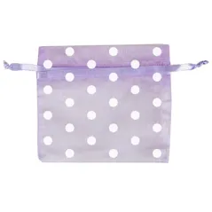 48 U. SACHETS ORGANDY AVEC FERMETURE-À POIS  12,5x11 CM LAVANDE MICROFIBRE (1 UNITÉ)