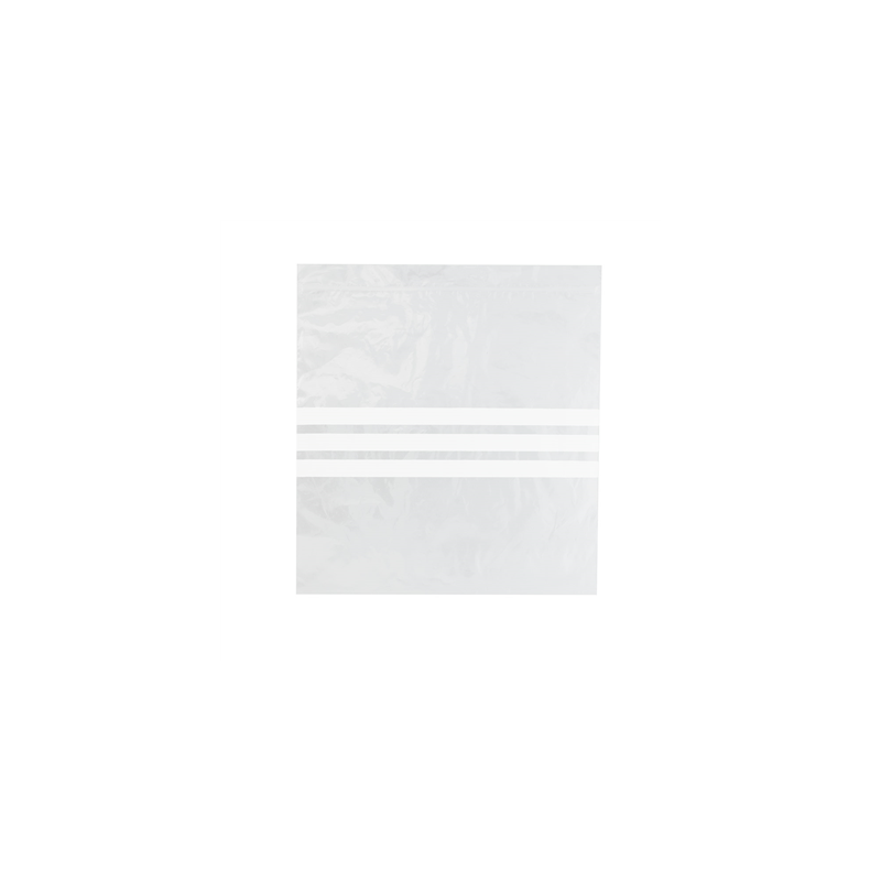 SACS 3 FRANGES AUTO-FERMETURE  92 G/M2 50µ 27x27 CM TRANSPARENT LDPE (500 UNITÉ)