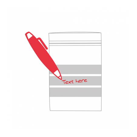 SACS 3 FRANGES AUTO-FERMETURE  92 G/M2 50µ 33x40 CM TRANSPARENT LDPE (500 UNITÉ)