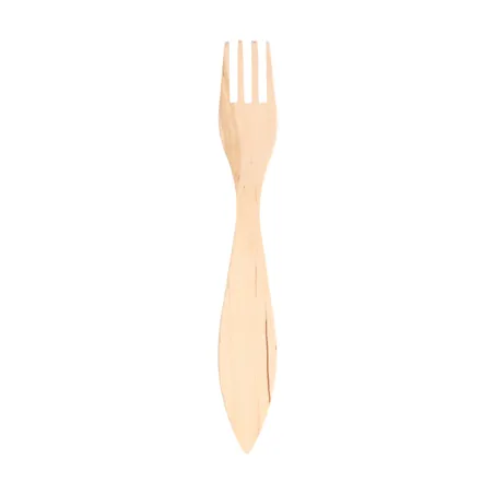 FOURCHETTES ANGULAIRES EMBALLÉES WOOD  15 CM NATUREL BOIS (100 UNITÉ)