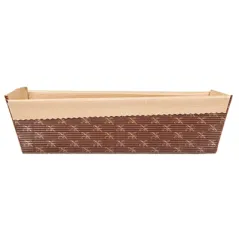 MOULES CUISSON PÂTISSERIE LAMINÉS  165 G/M2 24x8x7 CM MARRON PAPIER (240 UNITÉ)