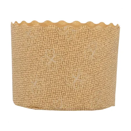 MOULES CUISSON PANETTONE  135 G/M2 Ø 6x4,5 CM MARRON CELLULOSE (2000 UNITÉ)