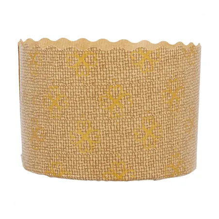 MOULES CUISSON PANETTONE  135 G/M2 Ø 7x5 CM MARRON CELLULOSE (2000 UNITÉ)
