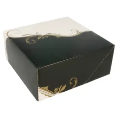 BOÎTES PATISSERIES SANS FENÊTRE THEPACK 'CLASSIC' 250 G/M2 18x18x7,5 CM BLANC CARTON NANO-MICRO (200 UNITÉ)