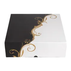 BOÎTES PATISSERIES SANS FENÊTRE THEPACK 'CLASSIC'  32x32x10 CM BLANC CARTON NANO-MICRO (100 UNITÉ)