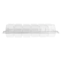 BLISTERS 12 MACARONS   13,3x22,5x5 CM TRANSPARENT PET (75 UNITÉ)