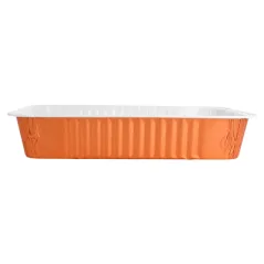RÉCIPIENTS LAQUÉS 1360 ML 24x17,9x4,2 CM CUIVRE ALUMINIUM (100 UNITÉ)