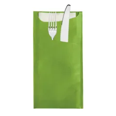 SACS COUVERTS + SERV. AIRLAID BLANC