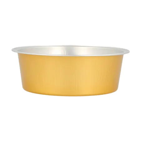RÉCIPIENTS PÂTISSERIE  150 ML Ø9,3x3,3 CM ARGENT/OR ALUMINIUM (100 UNITÉ)