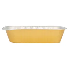 RÉCIPIENTS PÂTISSERIE  620 ML 18,8x12,8x4,5 CM ARGENT/OR ALUMINIUM (100 UNITÉ)