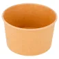 POTS À GLACES 240 ML 250 + 18 PE G/M2 Ø9,4x5,5 CM MARRON CARTON (2000 UNITÉ) POTS À GLACES