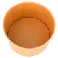 POTS À GLACES 240 ML 250 + 18 PE G/M2 Ø9,4x5,5 CM MARRON CARTON (2000 UNITÉ) POTS À GLACES