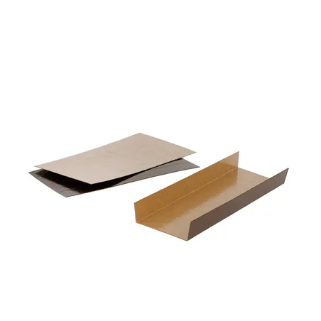 BASES AVEC RABATS LATÉRAUX  380 G/M2 13x4,5+1,5 CM CHOCOLAT/PRALINÉ CARTON (200 UNITÉ)