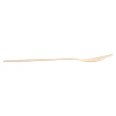 CUILLÈRES WOOD 'CURVE'  18,7 CM NATUREL BOIS (100 UNITÉ)