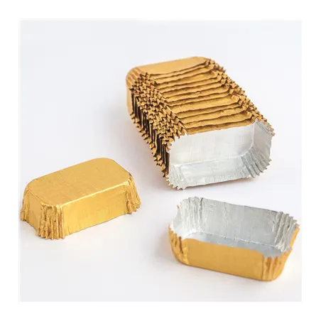 CAPSULES PETIT FOURS   4,7x3,7x1,5 CM DORE ALUMINIUM (1000 UNITÉ)