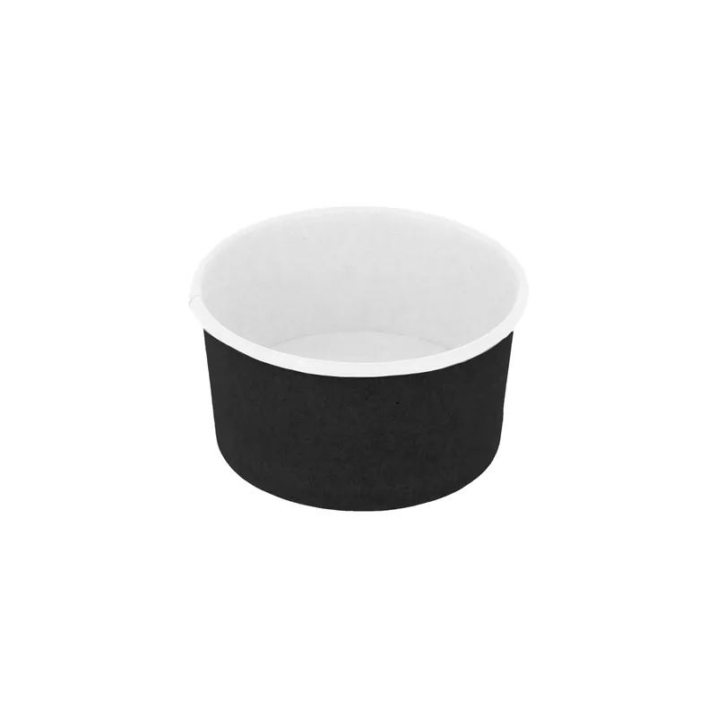 POTS À GLACES 90 ML 210 + 18PE G/M2 Ø 7,2x4 CM NOIR CARTON (2000 UNITÉ) POTS À GLACES 90 ML 210 + 18PE G/M2 Ø 7,2x4 CM NOIR CARTON (2000 UNITÉ)