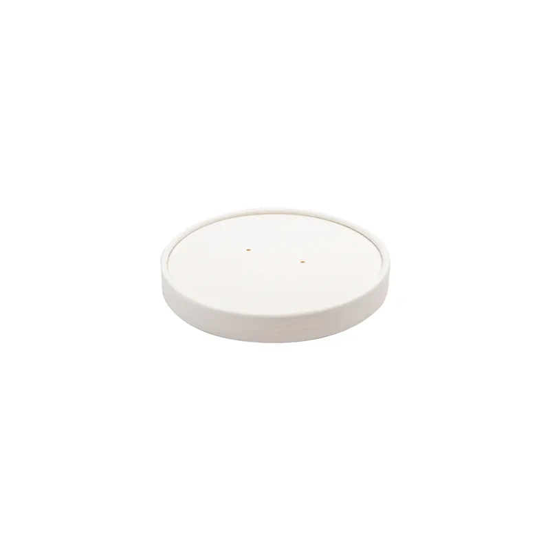 COUVERCLE POUR CODE 228.34  780 ML - 26 oz 560 G/M2 + PE Ø15 CM BLANC CARTON (250 UNITÉ)