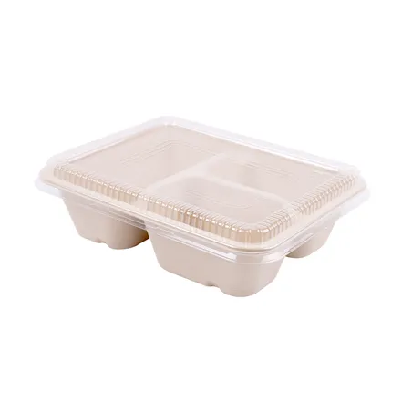 PLATEAUX 3 COMPART + COUVERCLE PET