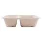 PLATEAUX 3 COMPART + COUVERCLE PET