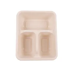 PLATEAUX 3 COMPART + COUVERCLE PET