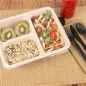 PLATEAUX 3 COMPART + COUVERCLE PET